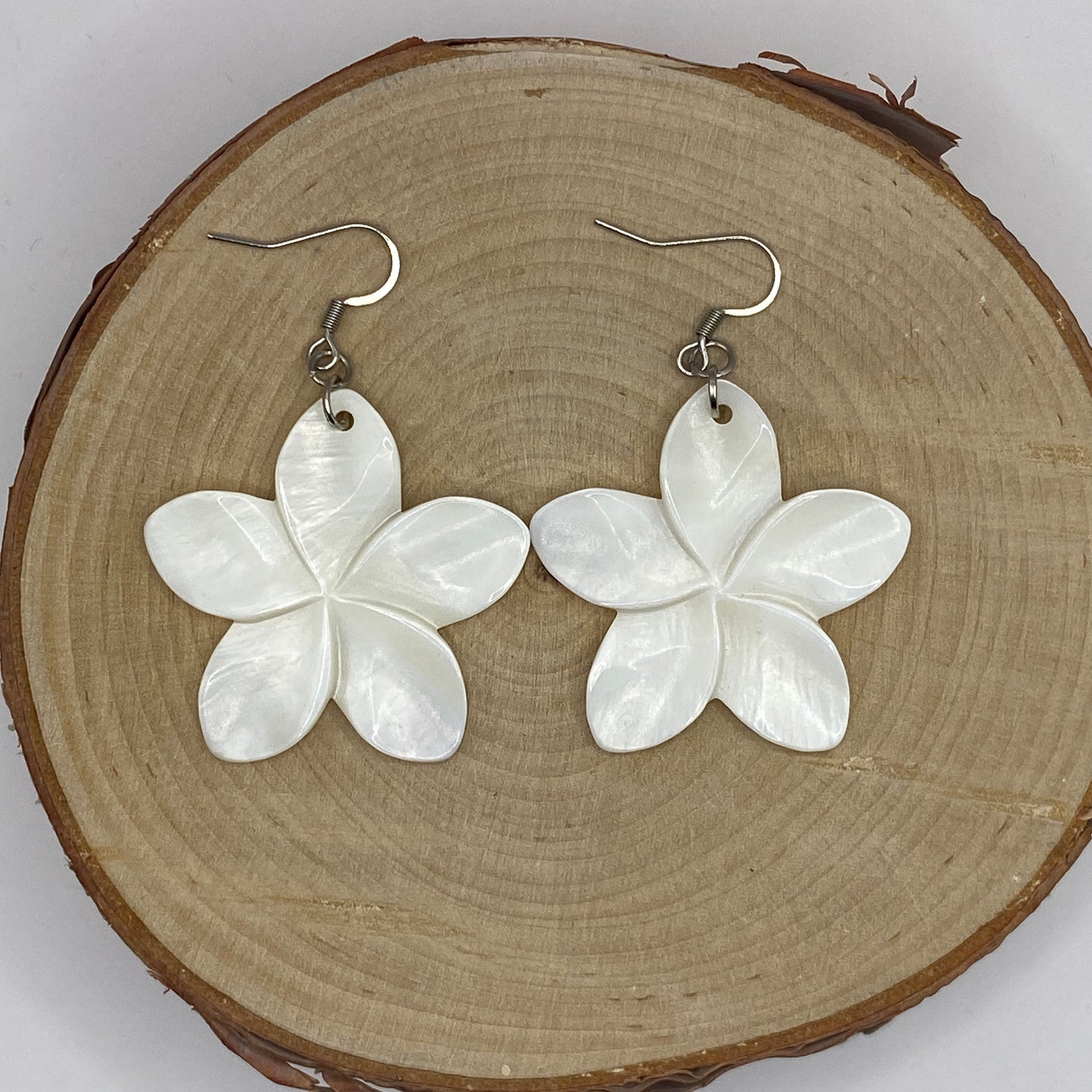 Earrings - Mother of Pearl Flowers V2