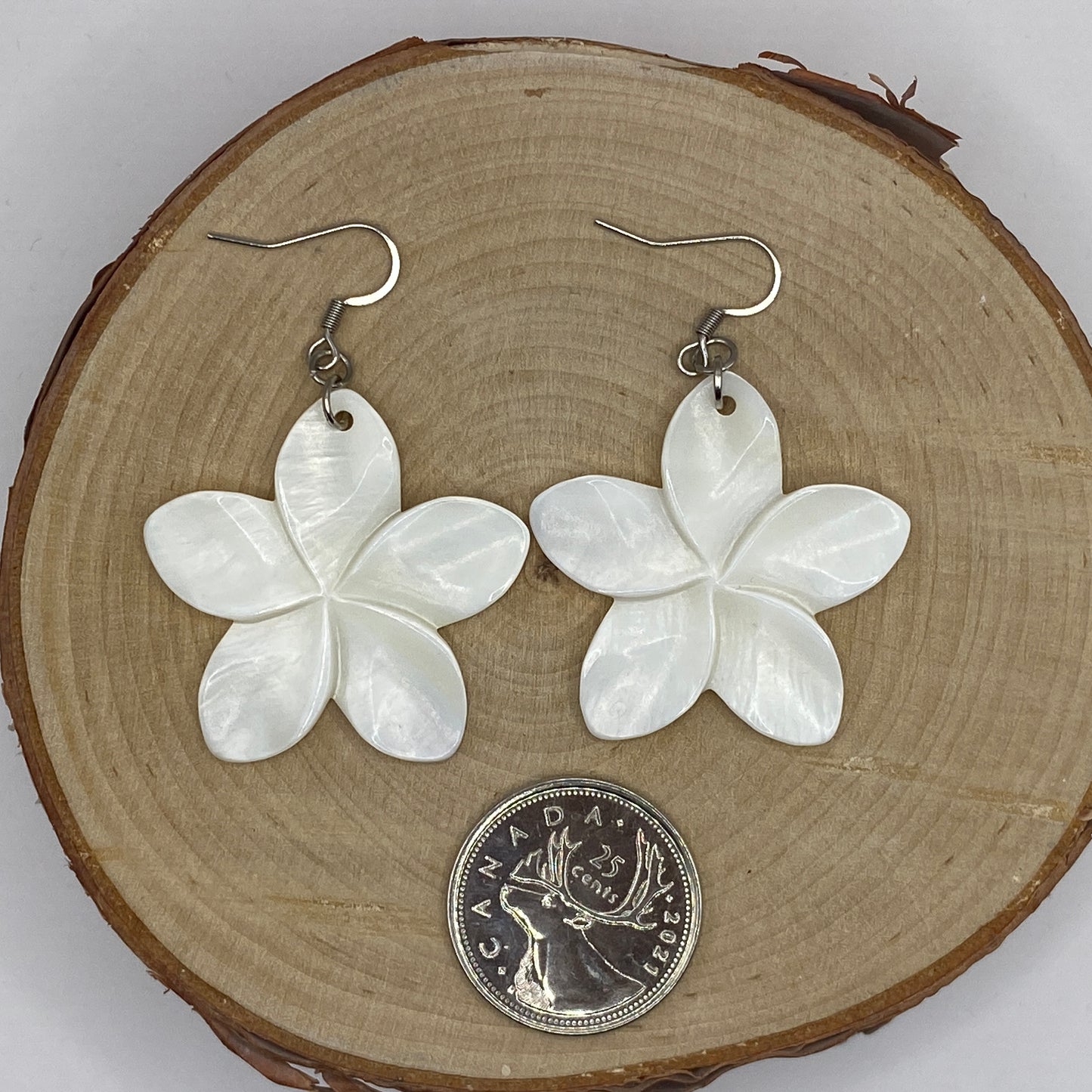 Earrings - Mother of Pearl Flowers V2