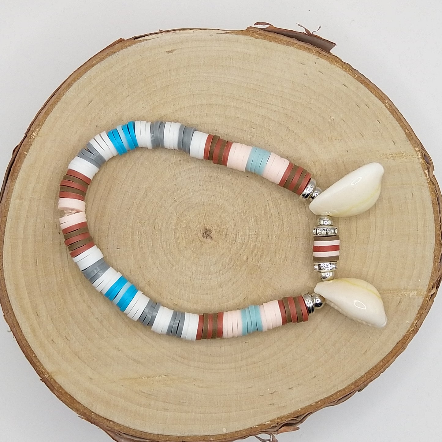 Heishi Bead Bracelet - Shells