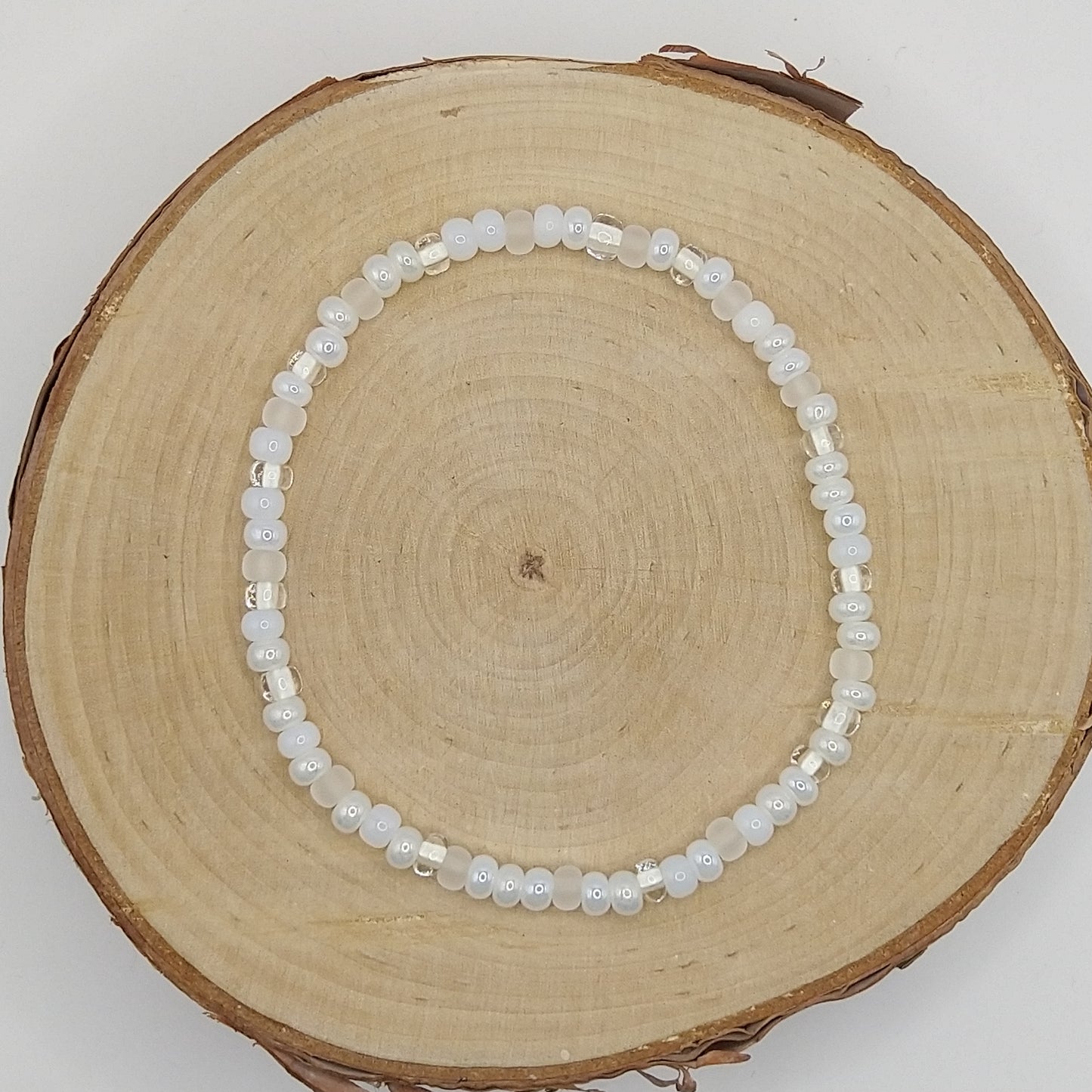 String Bead Bracelet - Snow Day