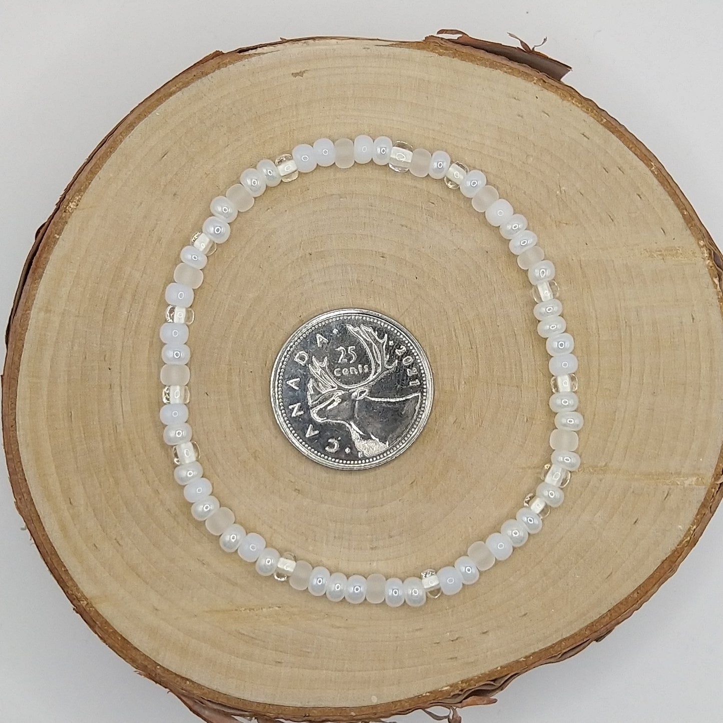 String Bead Bracelet - Snow Day