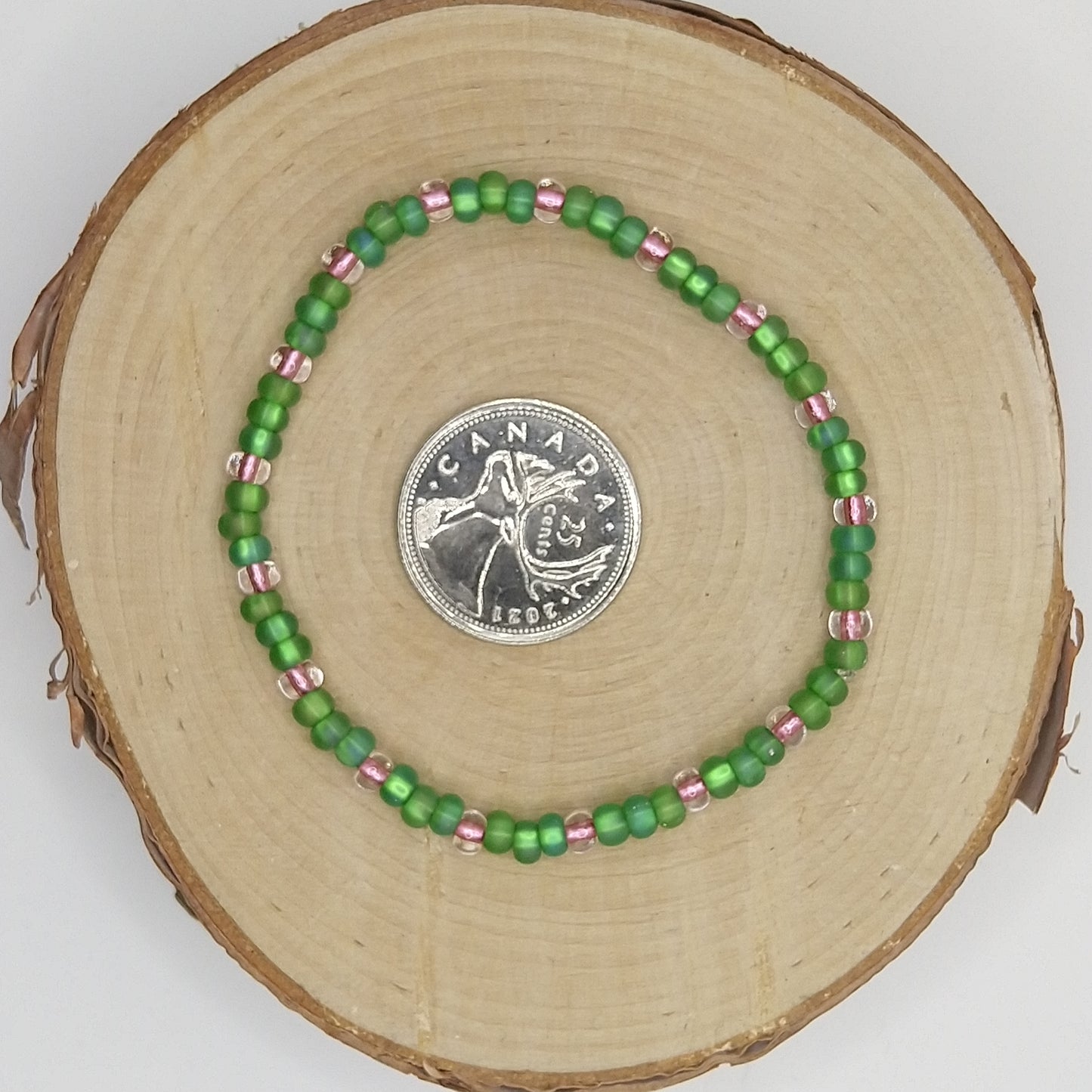 String Bead Bracelet - Water Lily