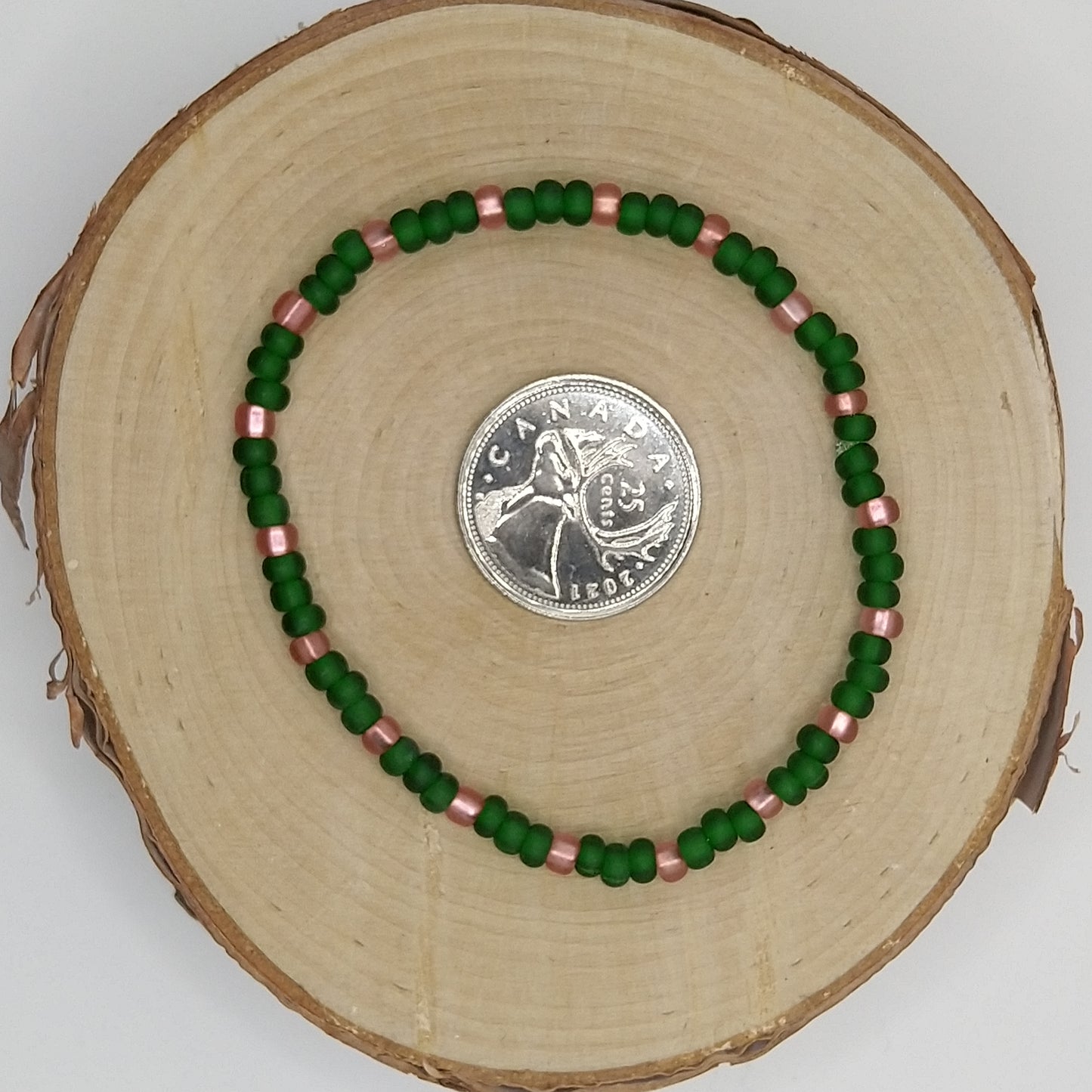 String Bead Bracelet - Forest Flower