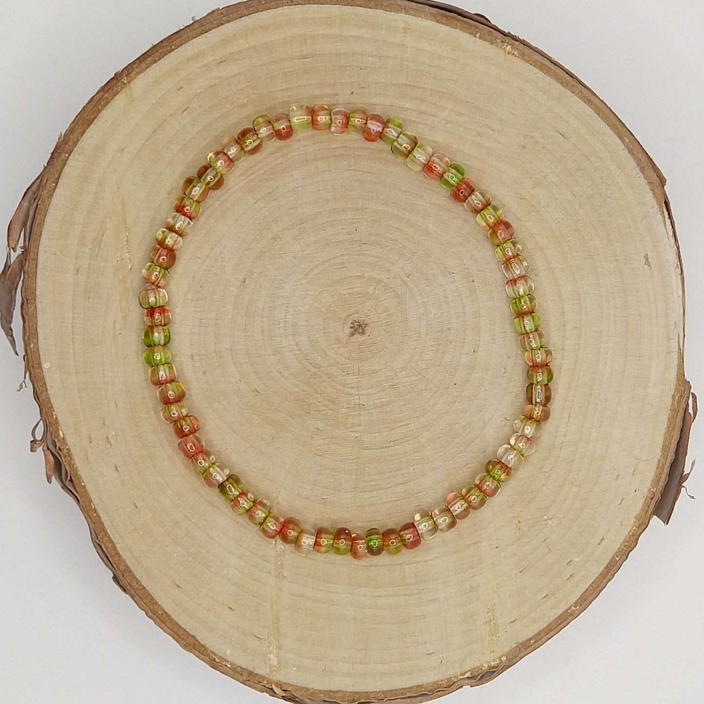 String Bead Bracelet - Harvest Apple