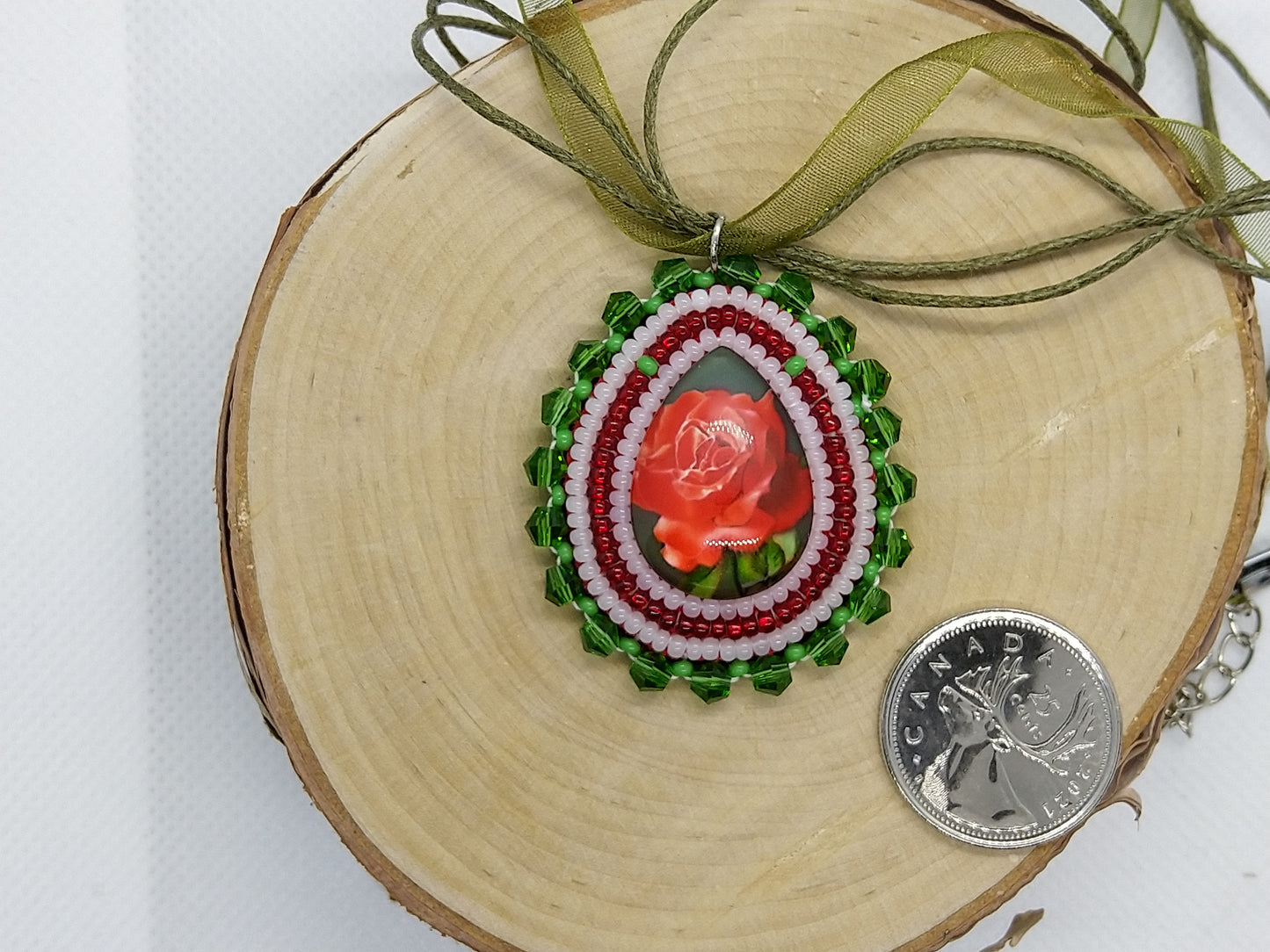 Necklace - Rose Garden - tinartist - beaded jewelry