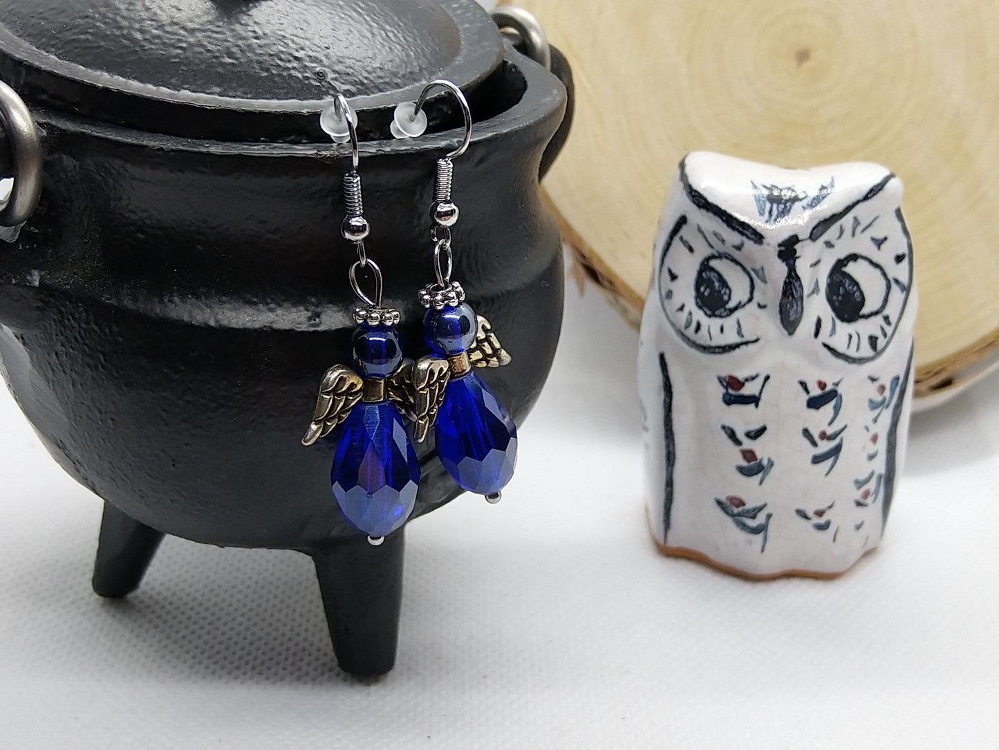 Earrings - Colorful Angels in silver