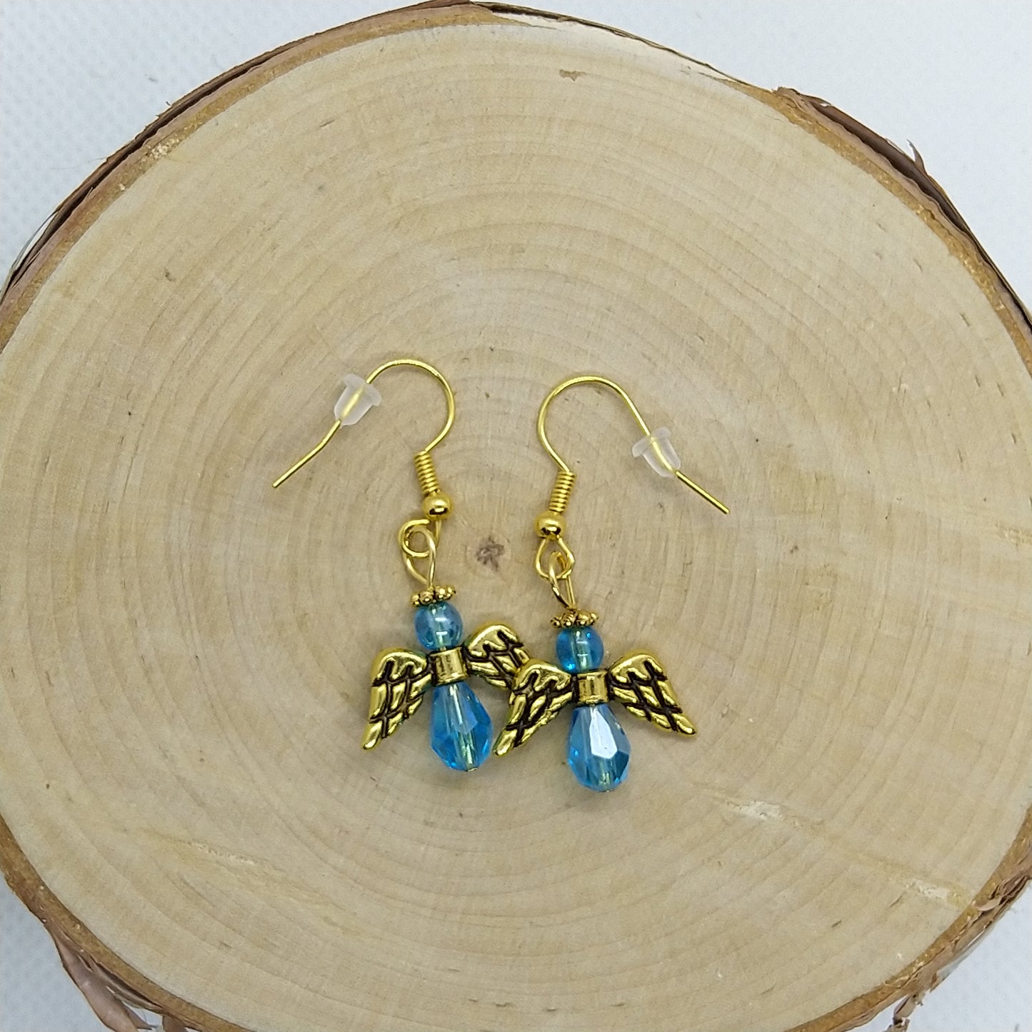Earrings - Colorful Angels in gold