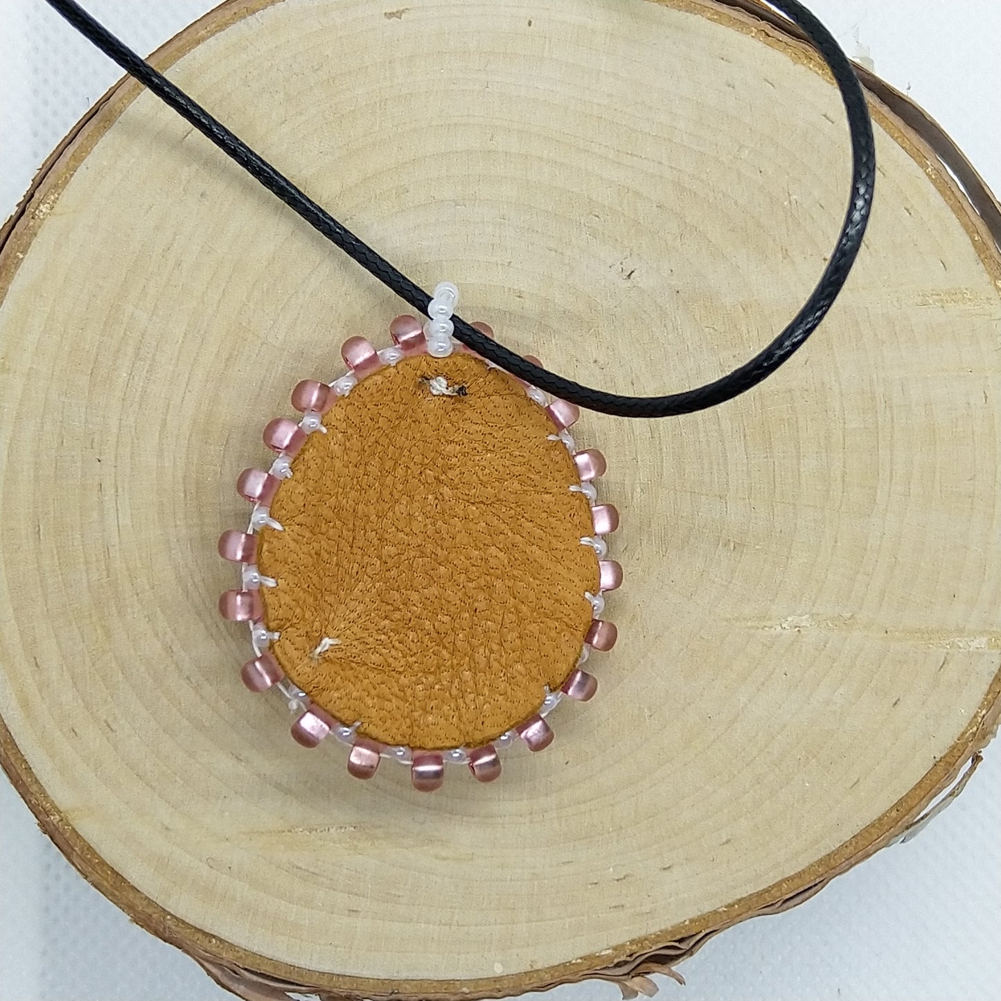 Necklace - Pink Feather