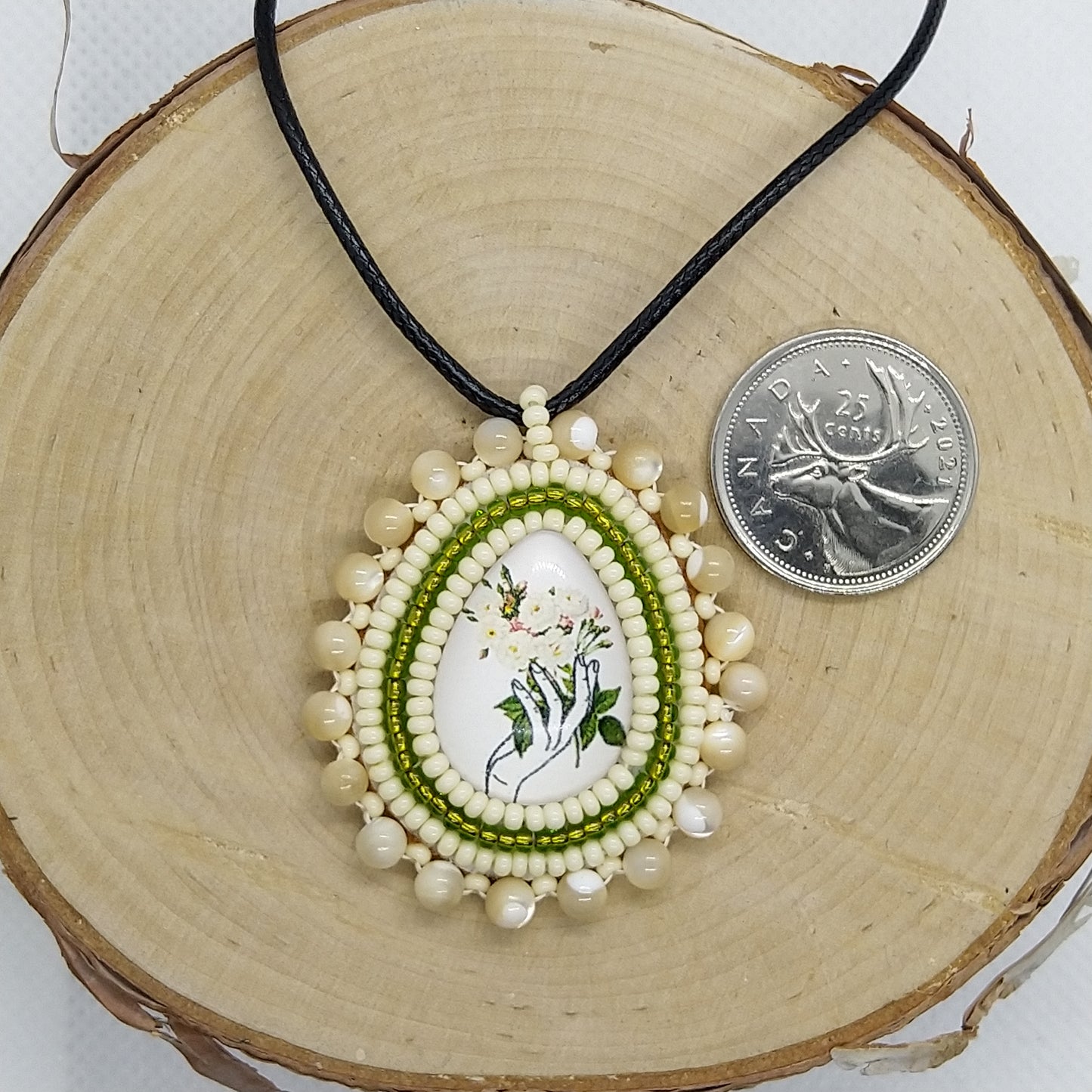 Necklace - White Roses