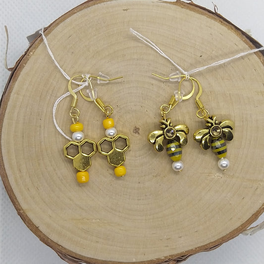 Earrings - Honey Bees