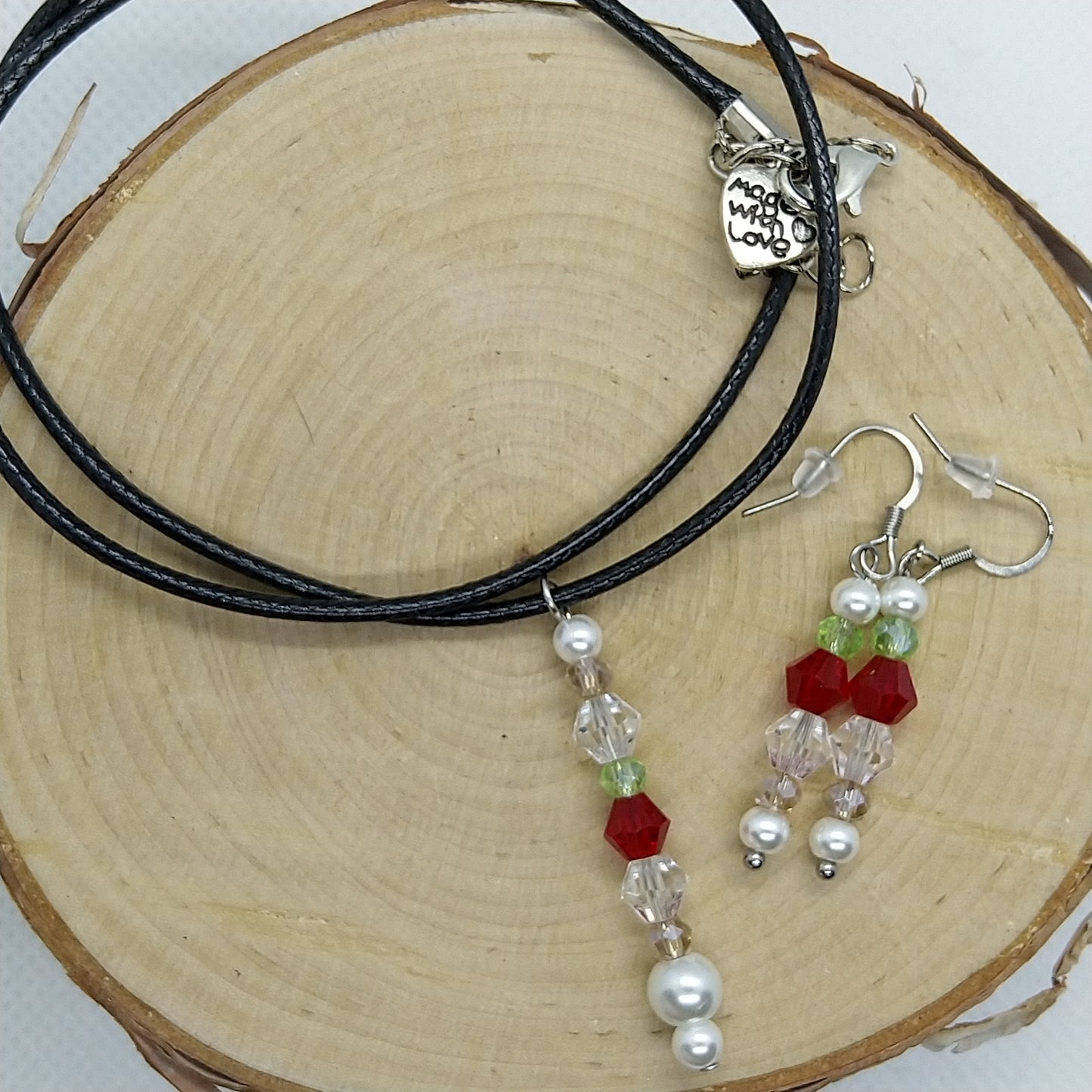 Earrings and Necklace - Strawberry Set