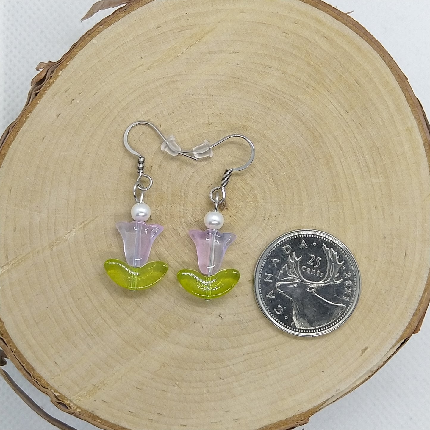 Earrings - Tulips