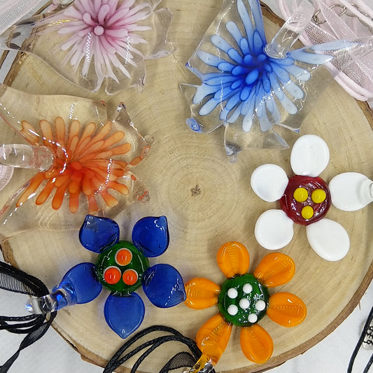 Necklace - Glass Flower Collection