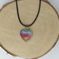 Necklace - Colorful Glass Hearts