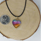 Necklace - Colorful Glass Hearts