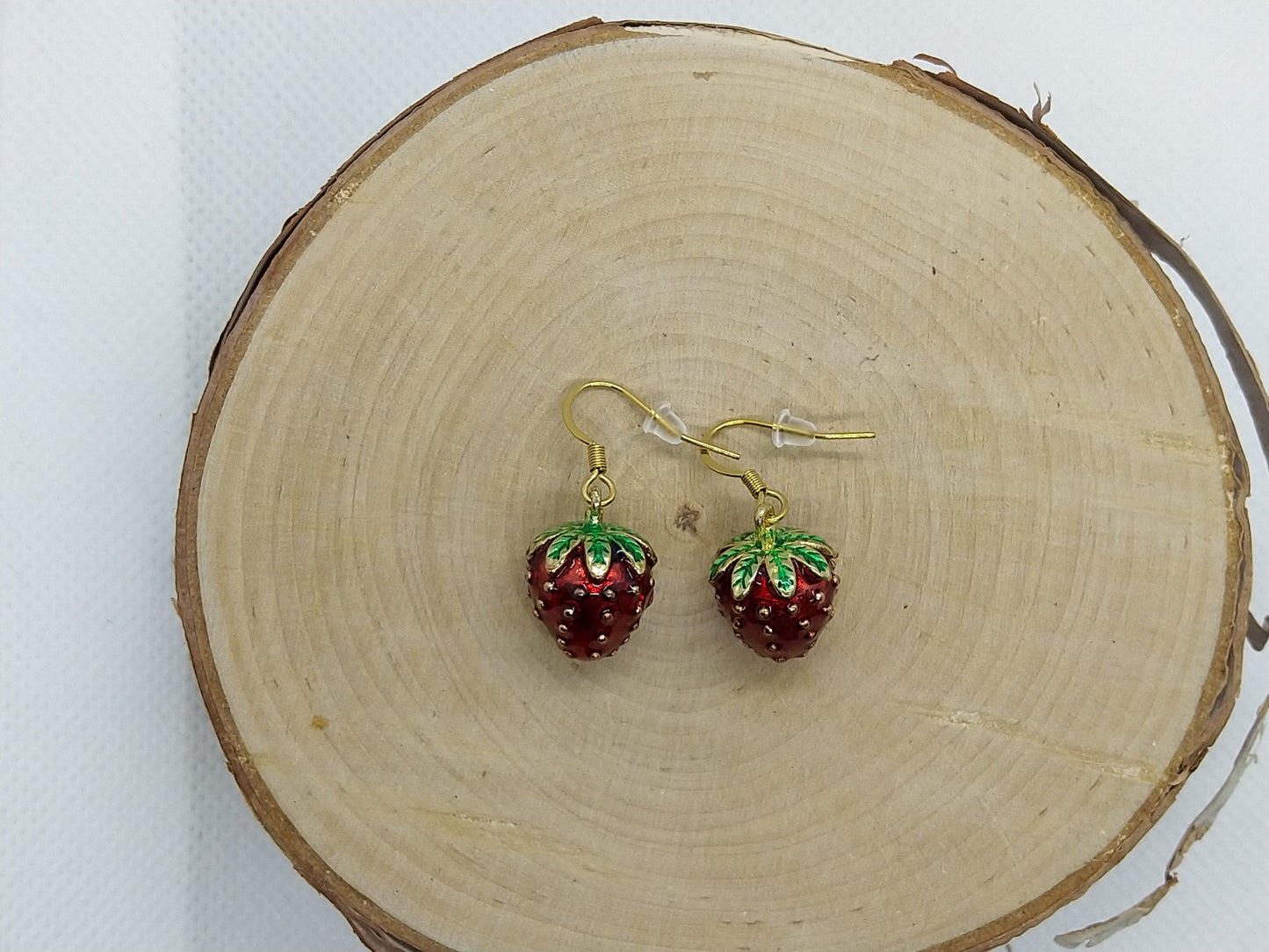 Earrings - Strawberries