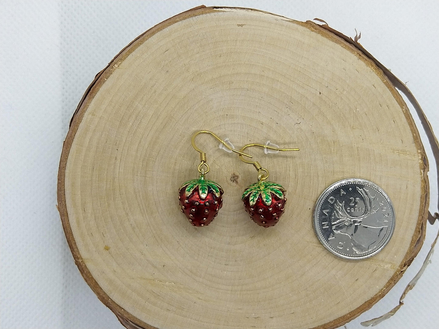 Earrings - Strawberries