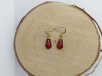 Earrings - Pomegranate Seeds