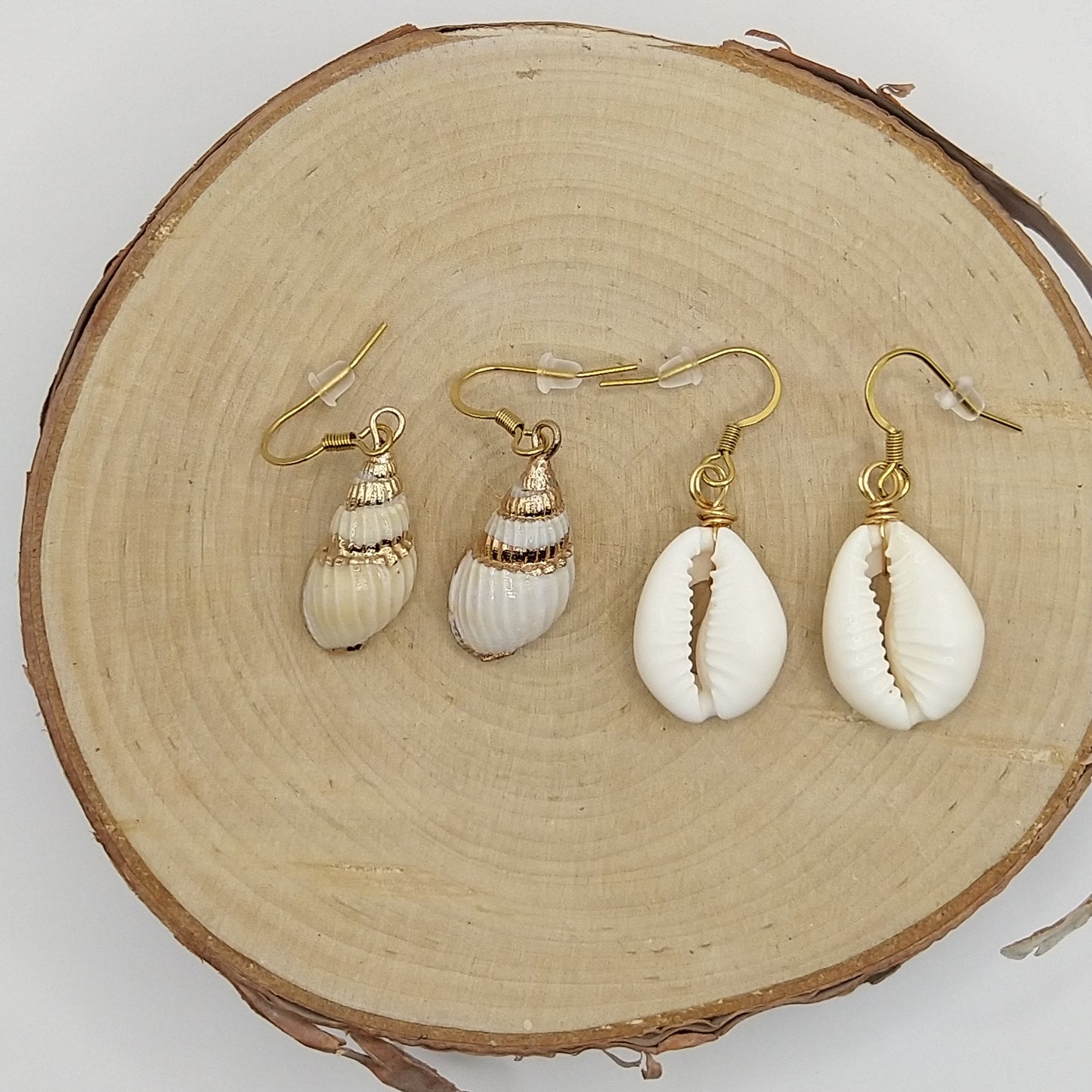 Earrings - Gold Plated Shells