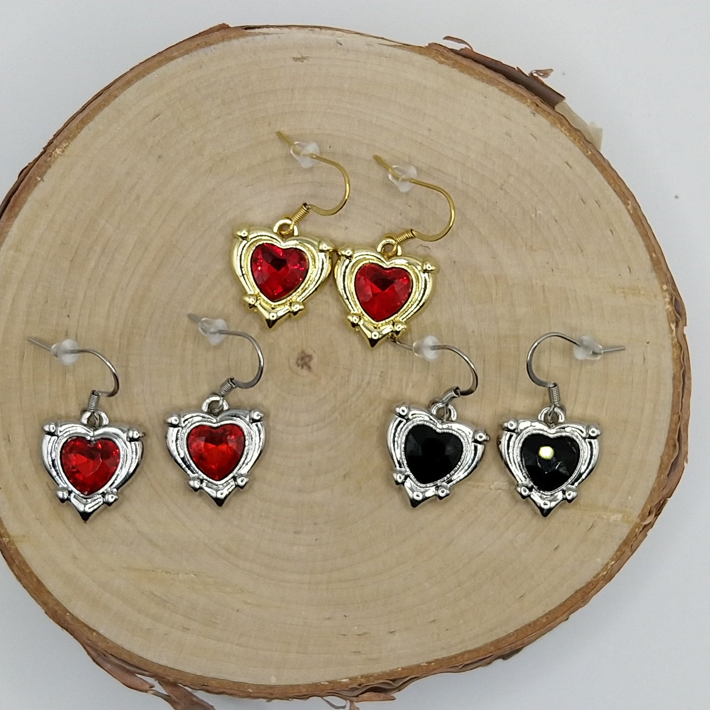 Earrings - Metal Heart Collection