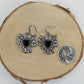 Earrings - Spiderweb with Crystals