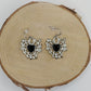 Earrings - Spiderweb with Crystals