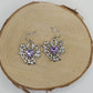 Earrings - Spiderweb with Crystals