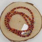 String Bead Necklace - Fire