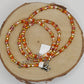 String Bead Necklace - Mandarine Rose