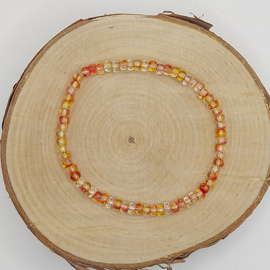 String Bead Bracelet - Flame