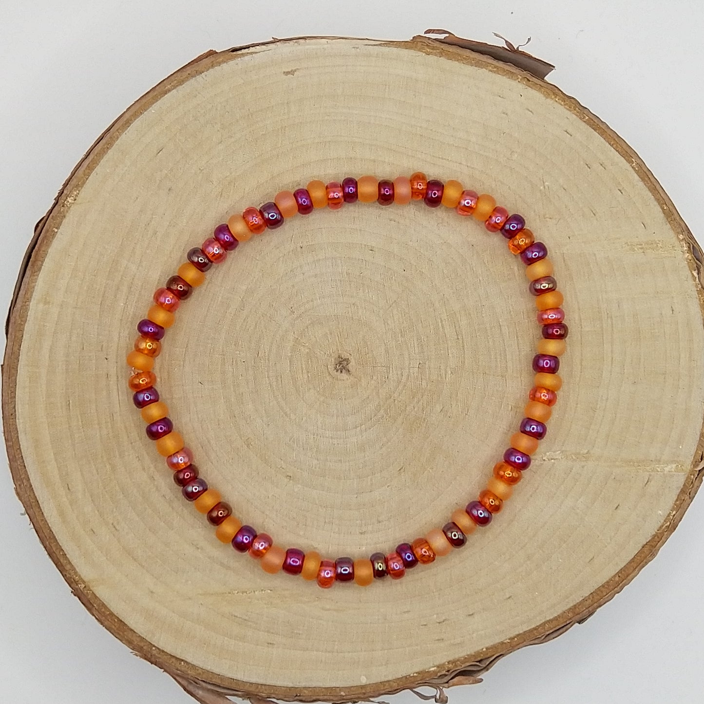 String Bead Bracelet - Fire