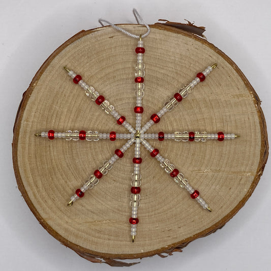 Ornament Star - Christmas Joy (Red)