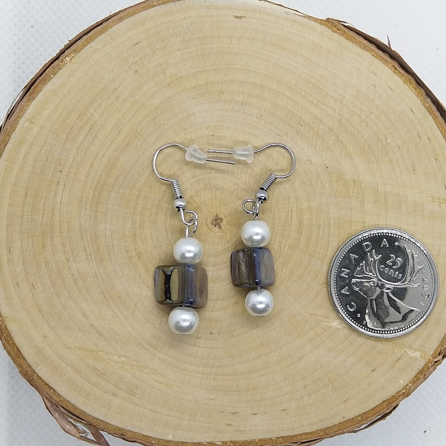 Earrings - Nuggets mother of pearl