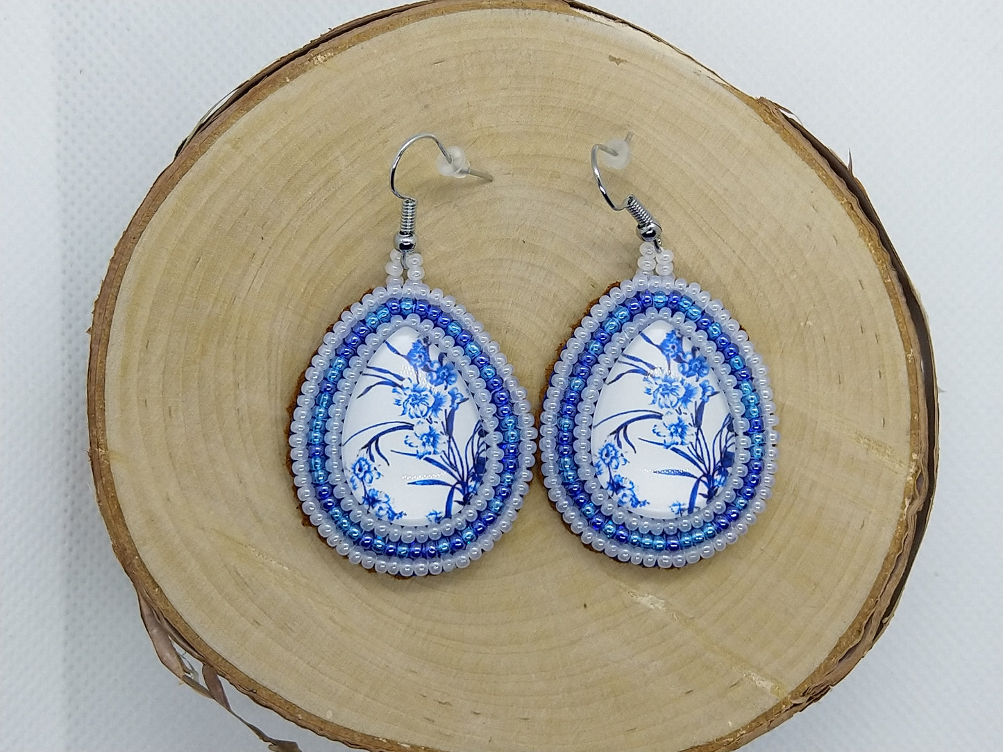 Earrings - Cornflowers