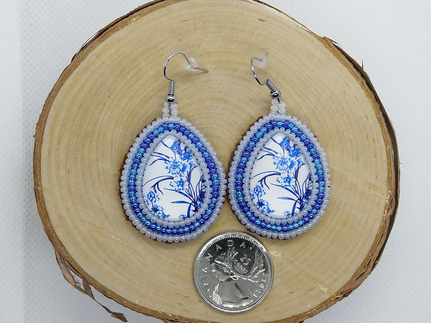 Earrings - Cornflowers