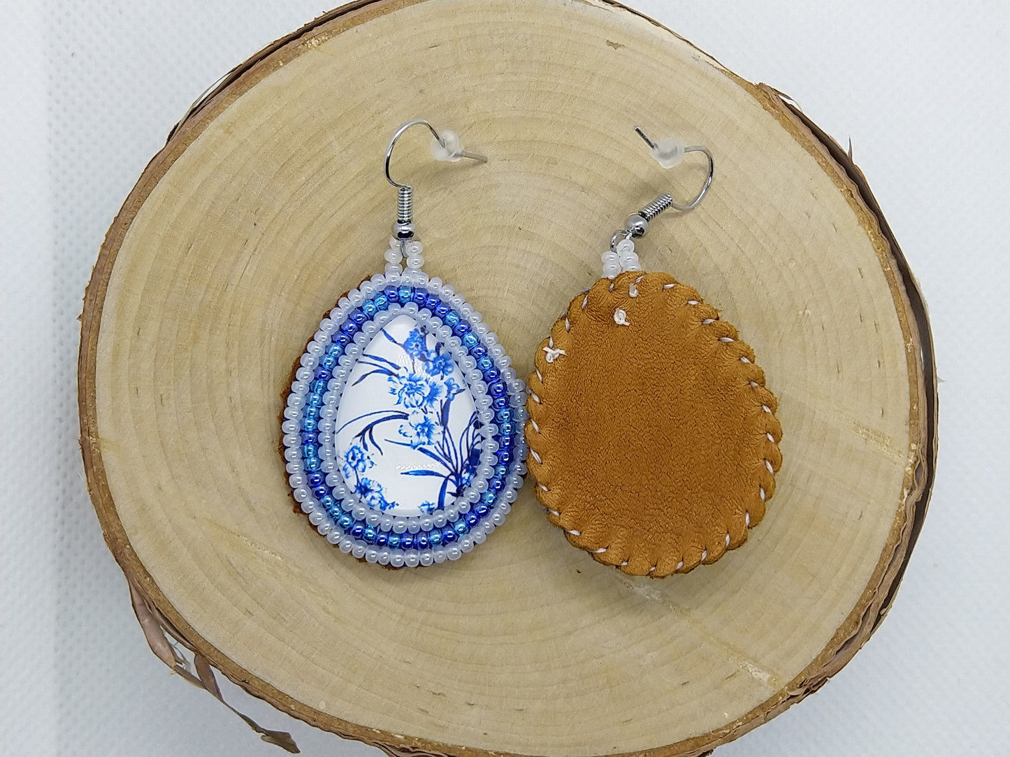 Earrings - Cornflowers