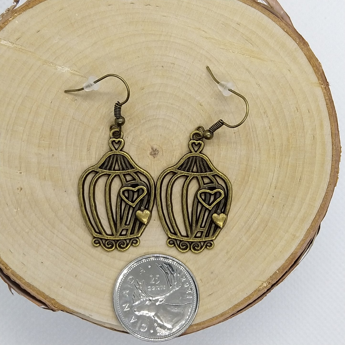 Earrings - Brass Birds Collection