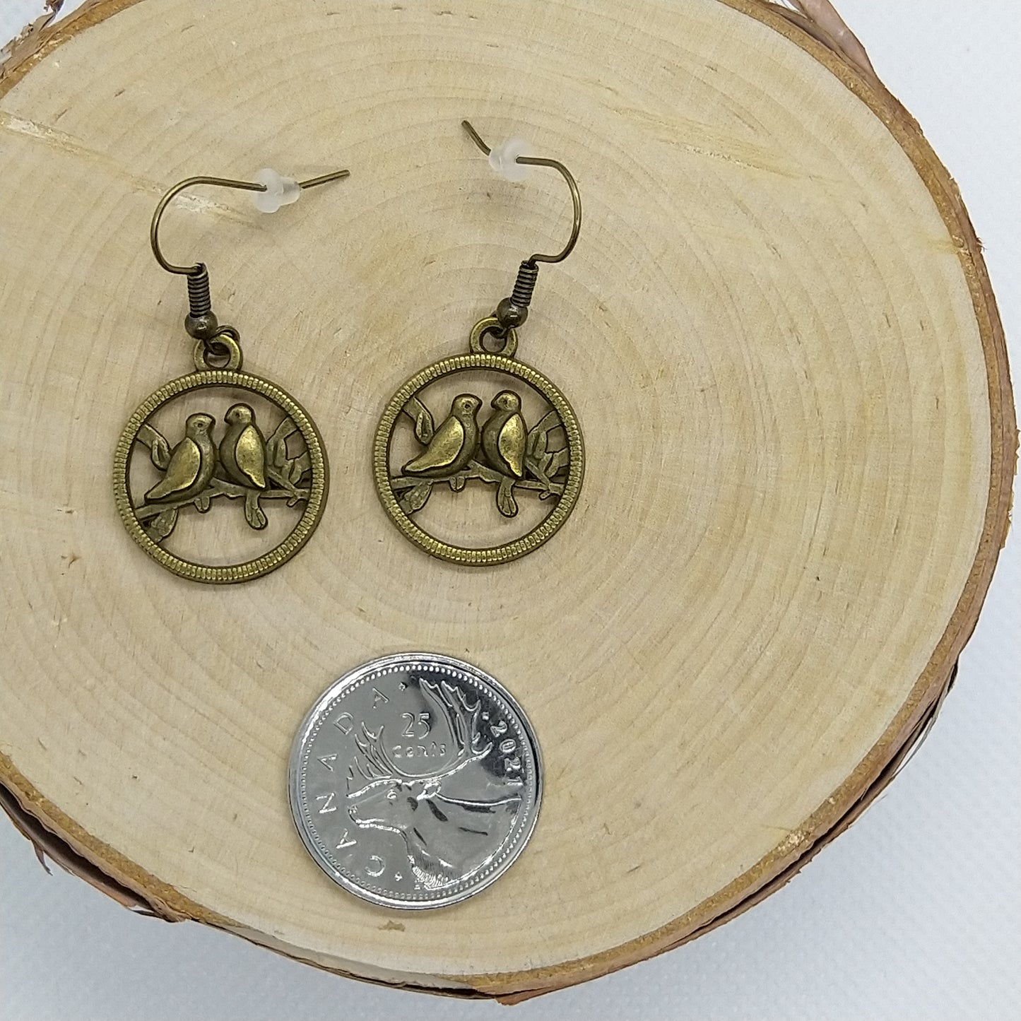 Earrings - Brass Birds Collection