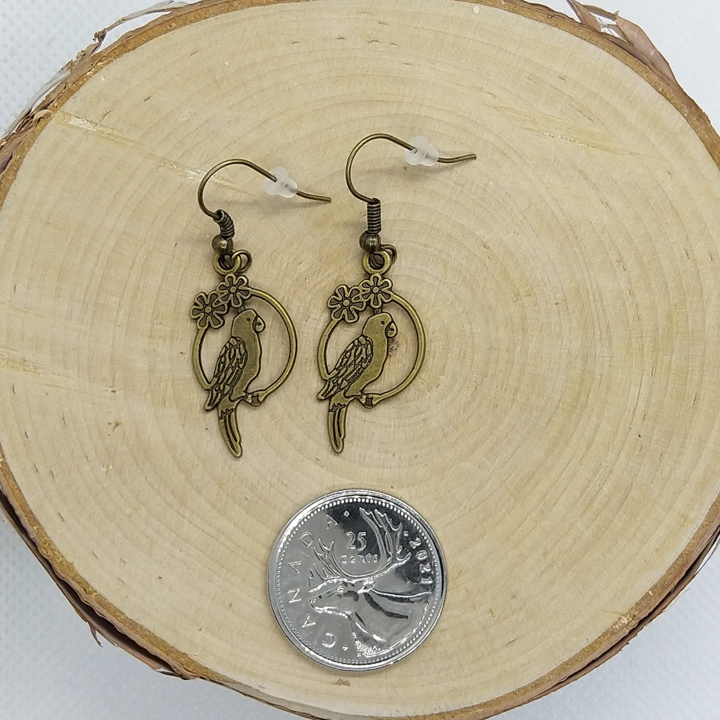 Earrings - Brass Birds Collection