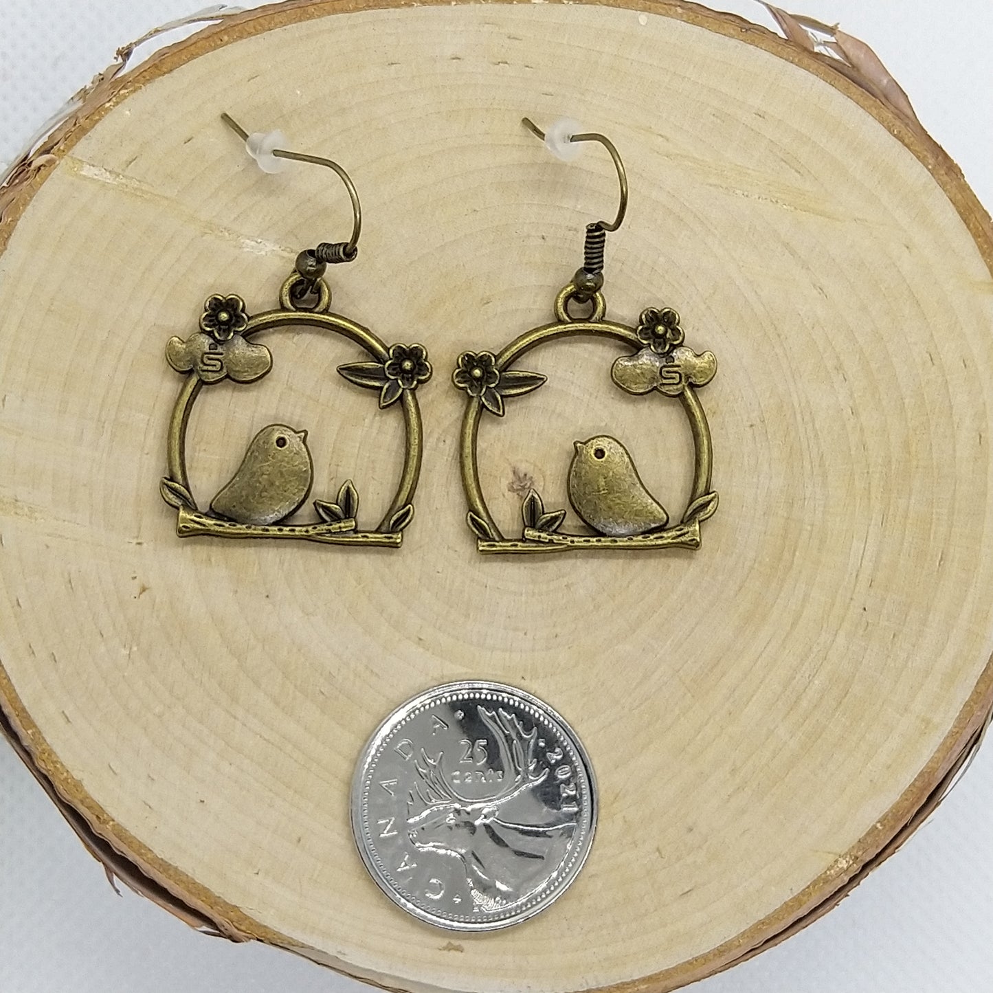 Earrings - Brass Birds Collection