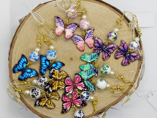 Earrings - Golden Butterflies Collection