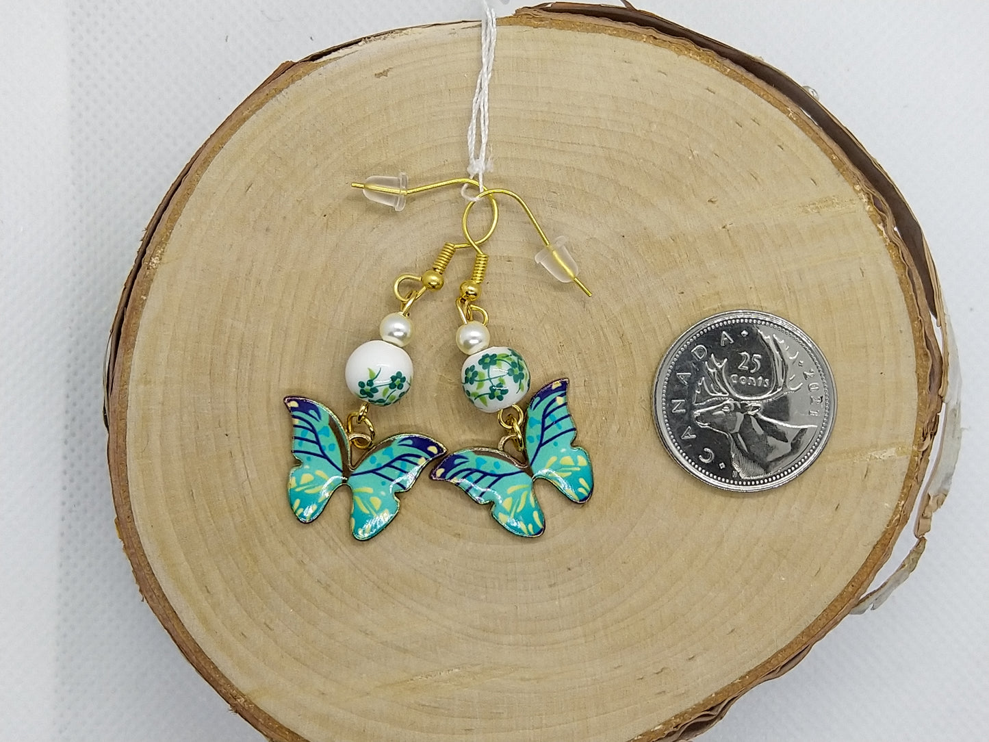 Earrings - Golden Butterflies Collection