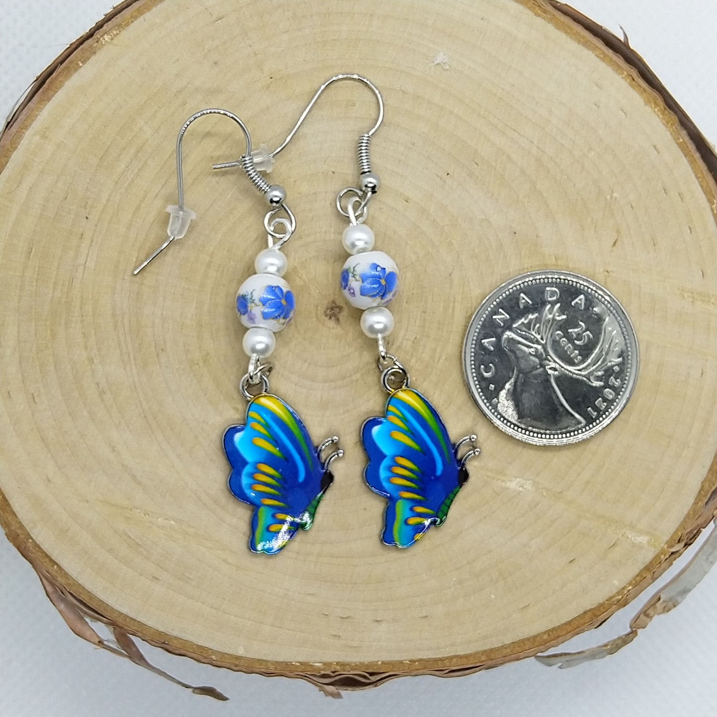 Earrings - Silver Large Butterflies Collection