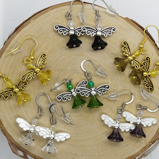 Earrings - Flower Angels various colors