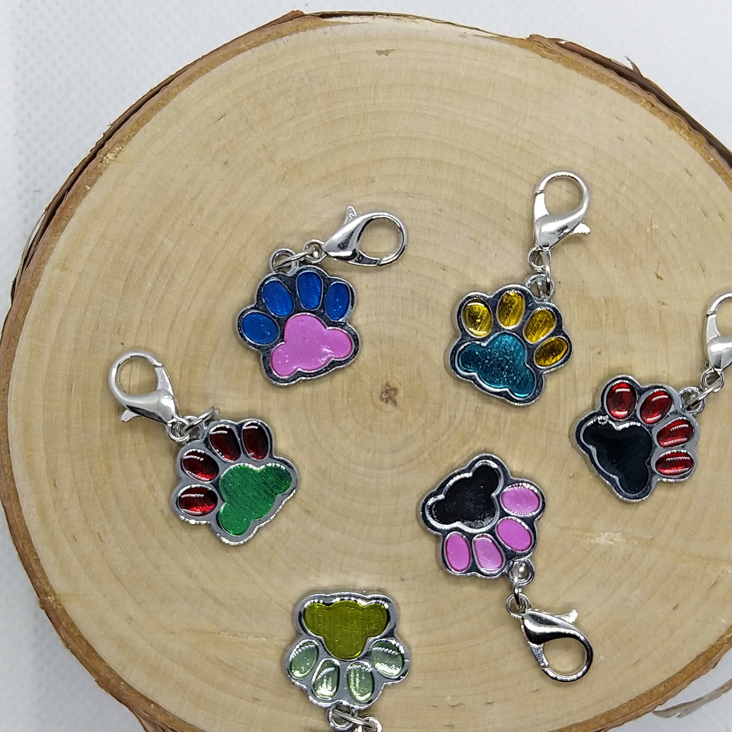 Necklace Pendant - Collection Dog Paw in various colors