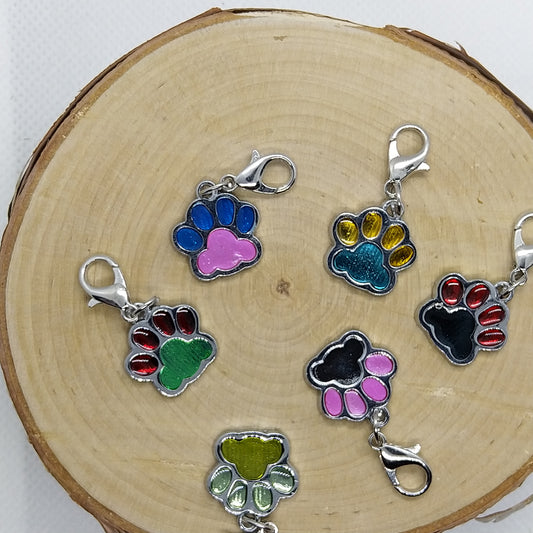 Necklace Pendant - Collection Dog Paw in various colors