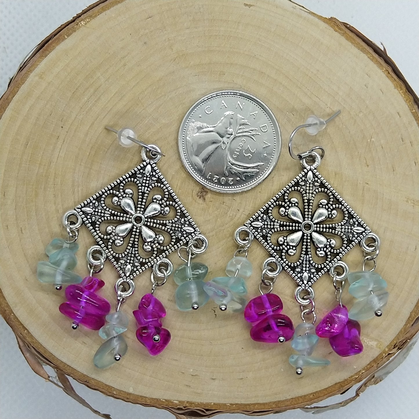 Earrings - Moon Flower