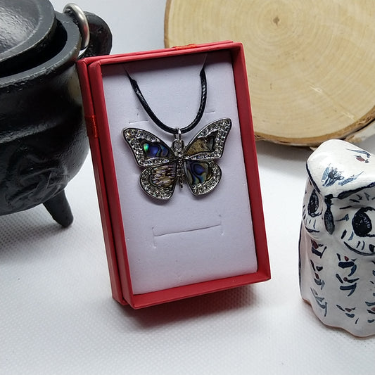 Necklace - Abalone Butterfly