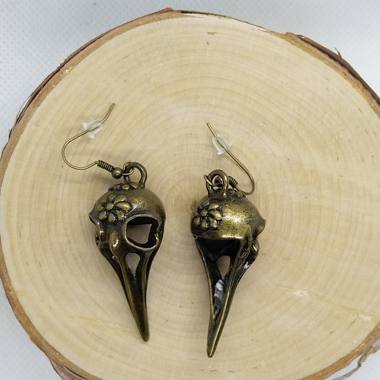 Earrings - Bird Skull