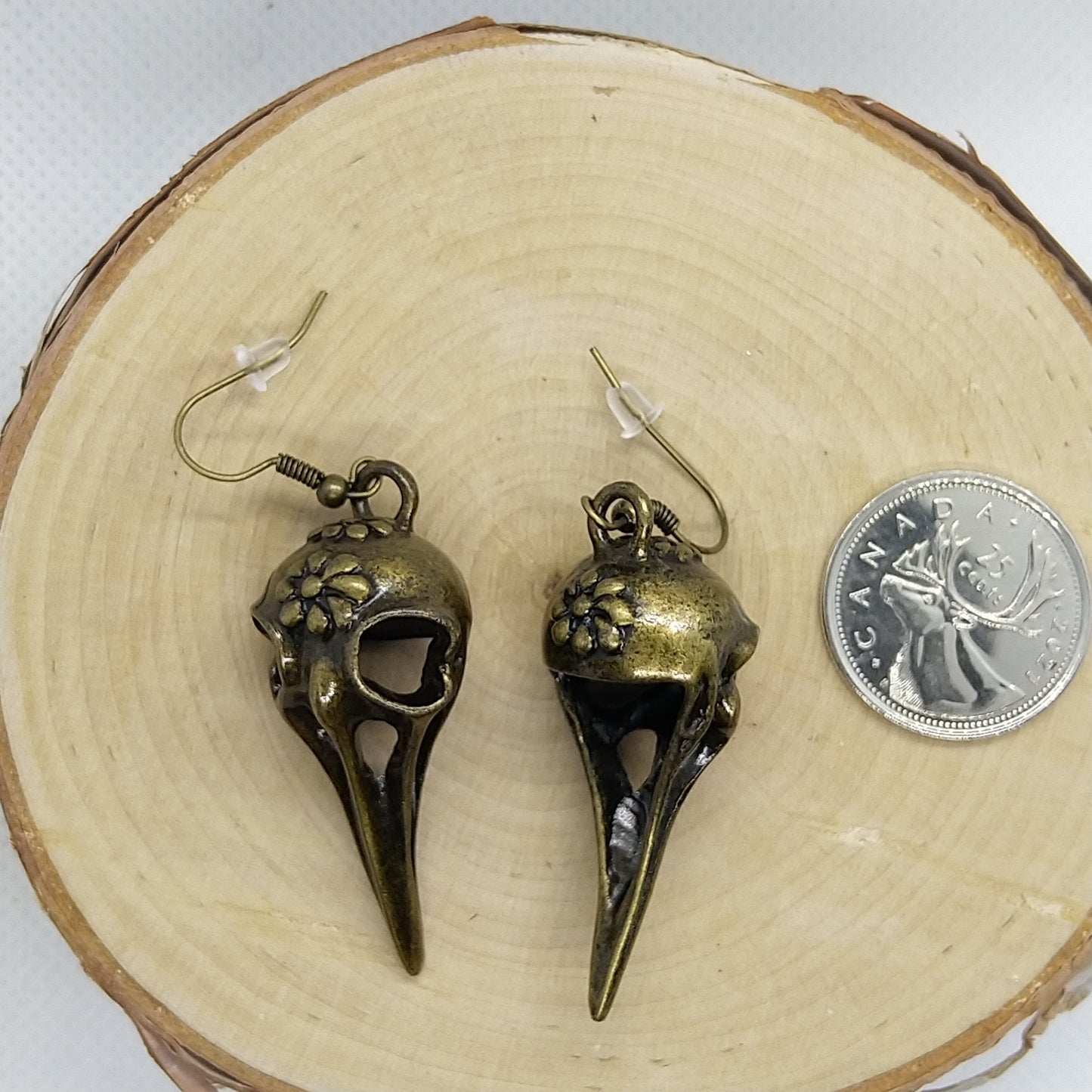 Earrings - Bird Skull